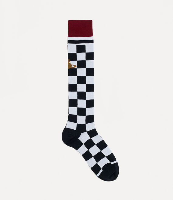 Vivienne Westwood Check Socks in BLACK